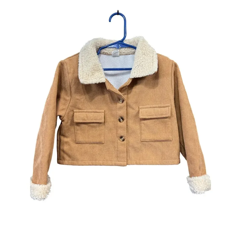 *LAST CHANCE SALE ITEM*  Brown Winter Coat w/ Fur Cuffs and Collar - SHEIN - 6